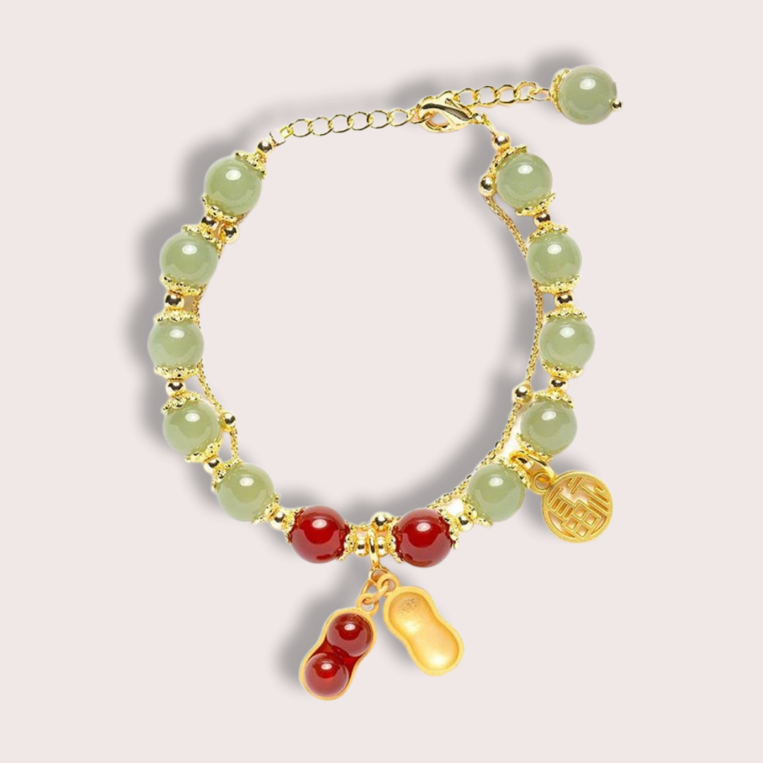 Lucky Peanut Double Strand Bracelet