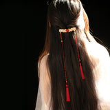 Empress Dual Tassel Hair Pin