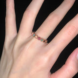 Dreamy Sparkle Tourmaline Beaded Ring