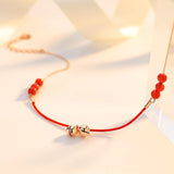 Palace Bell Red Anklet