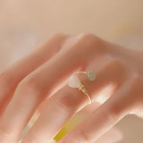 Asymmetric Magnolia Confidence Ring