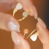 Asymmetric Magnolia Confidence Ring