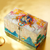 Traditional East Asian Painted Jewelry Box