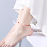 Palace Bell Red Anklet