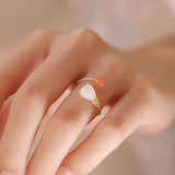 Asymmetric Magnolia Confidence Ring