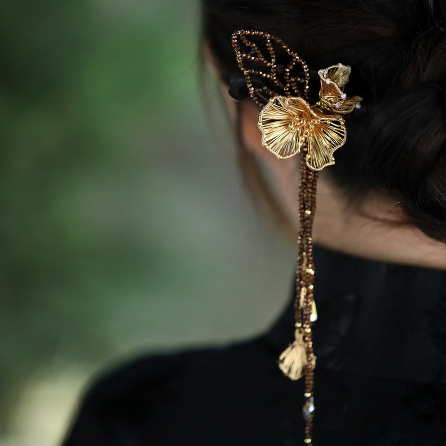 Golden Brown Precious Hair Stick