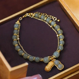 Lucky Peanut Double Strand Bracelet