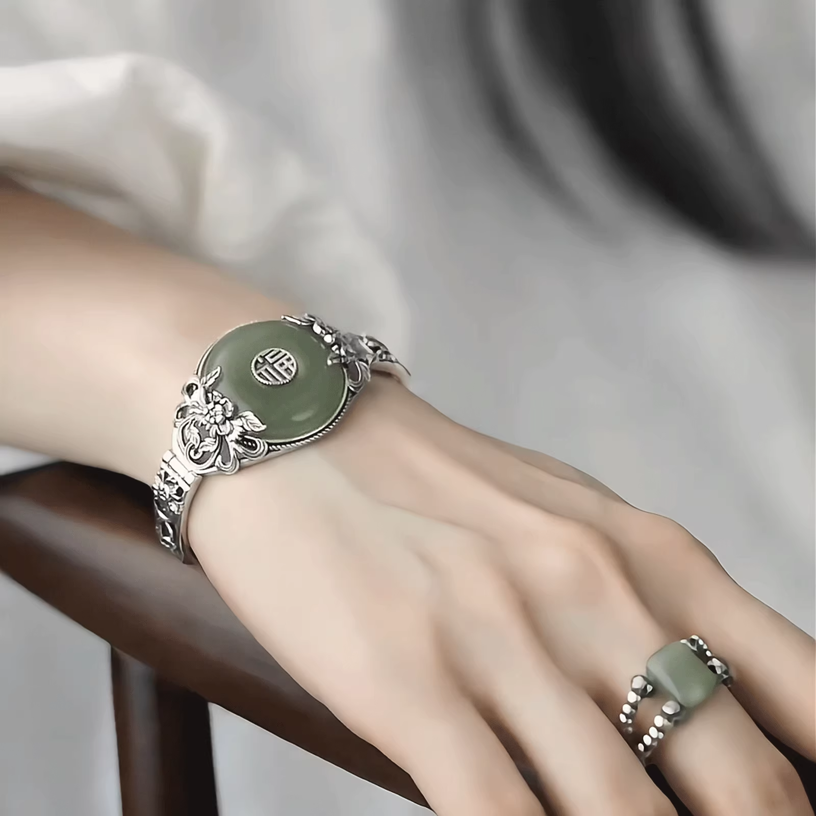 Fortune Peony Buckle Bracelet