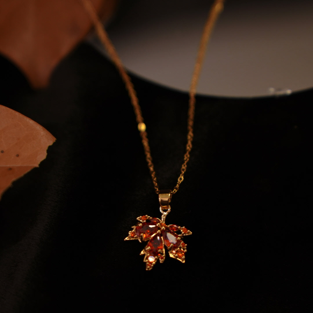 Autumn Embrace Maple Necklace