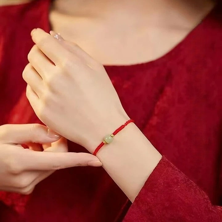 Jade Light Knotted Bracelet