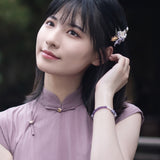 Violet Wisdom Amethyst Bracelet