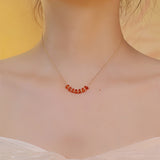 Vitality Red Agate Blessing Necklace