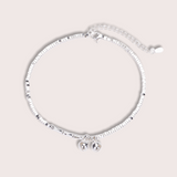 Silver Bell Charm Anklet