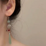 Green Harmony Drop Earrings