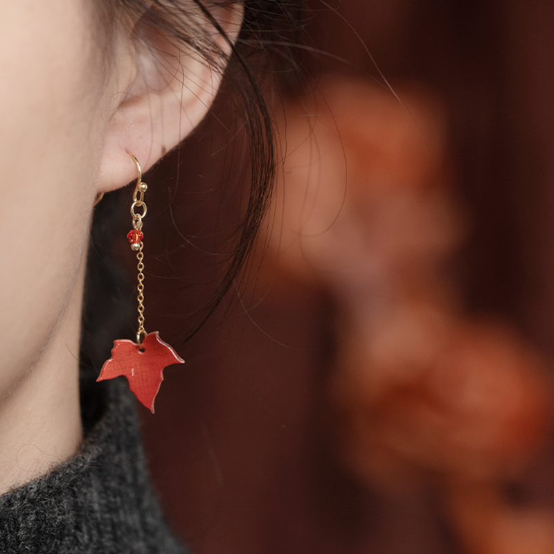 Maple Leaf Dangle Earrings