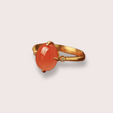 Natural Nanhong Agate Ring