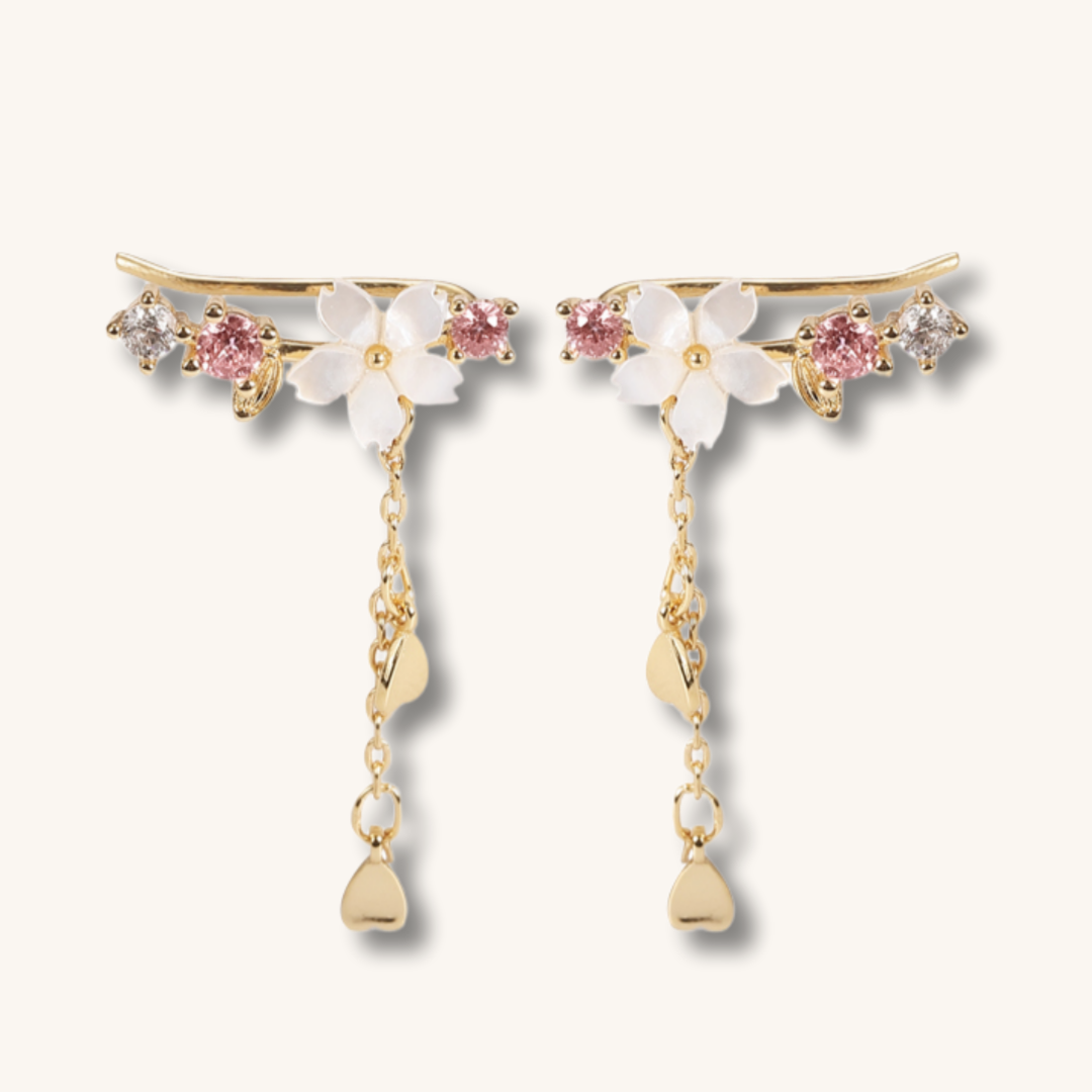 Cherry Blossoms Ear Cuffs