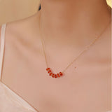 Vitality Red Agate Blessing Necklace