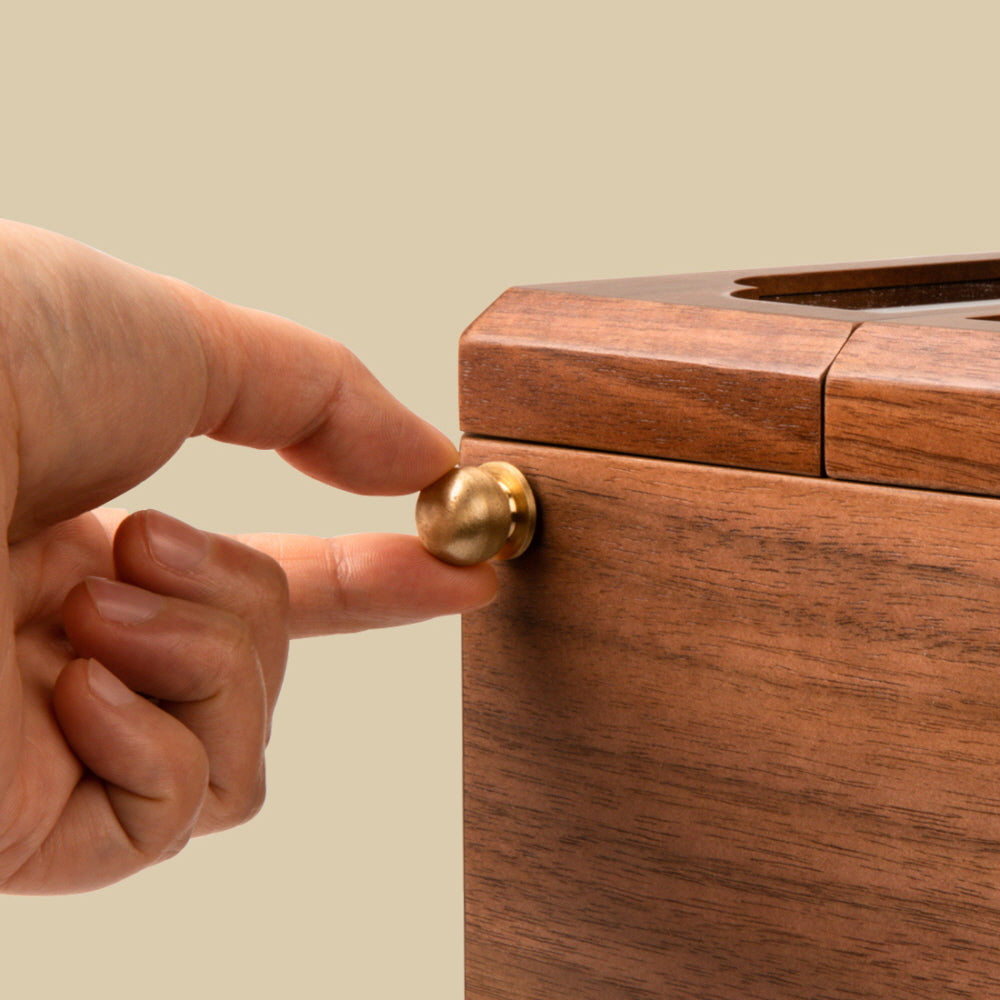 Walnut Ritual Mirror Jewelry Box