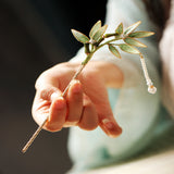 Bamboo Branch Pearl Hair Stick