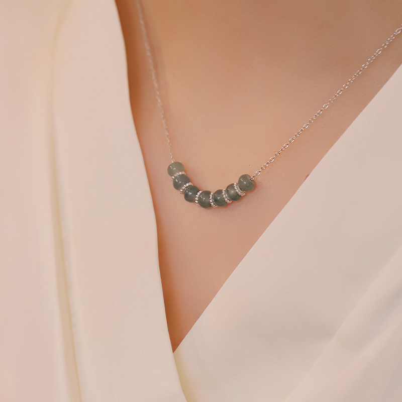 Serenity Jade Arc Necklace