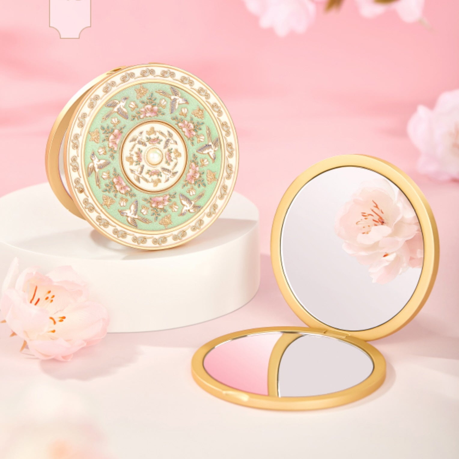 Imperial Garden Compact Mirror