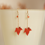 Maple Leaf Dangle Earrings