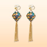 Dazzling Champagne Tassel Earrings