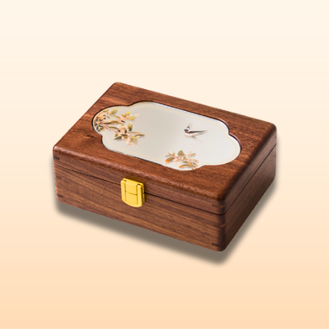 Awakened Treasures Walnut Jewelry Box