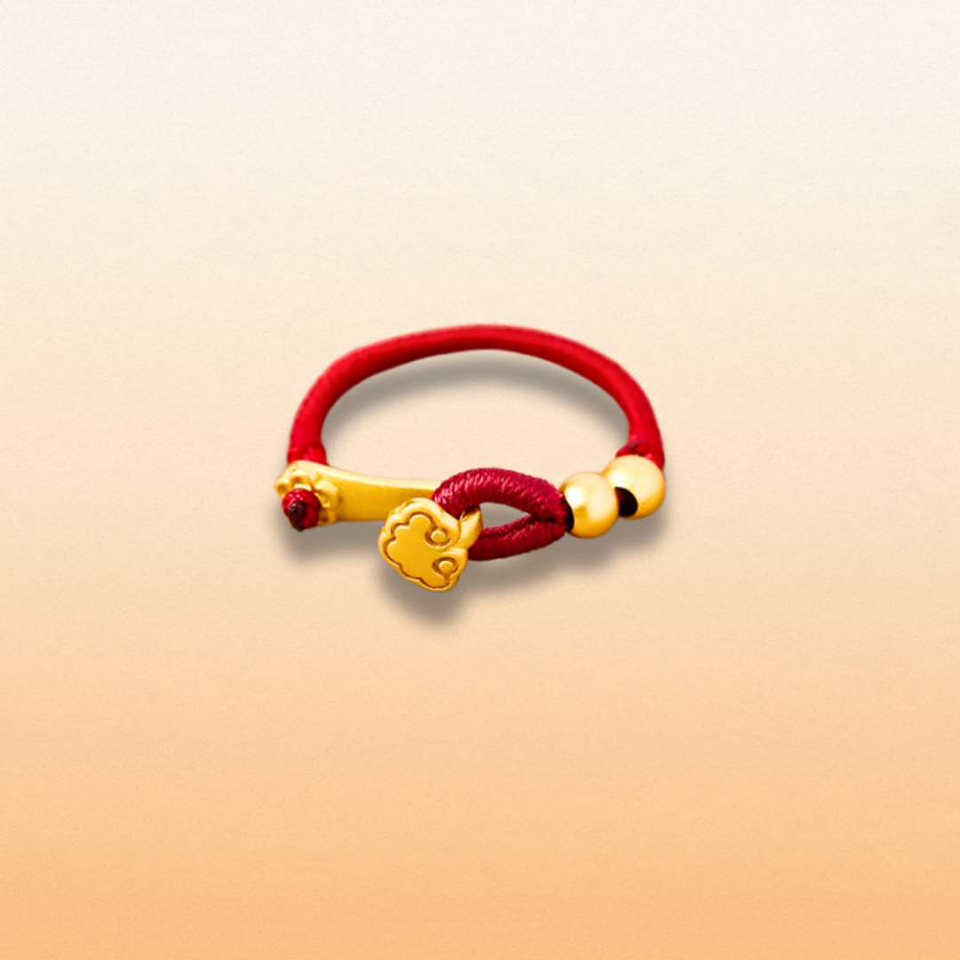 Ruyi Luck Red Cord Ring