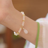 Ice Bamboo Magnolia Bracelet