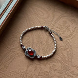 Mystic Harmony Retro Silver Bracelet