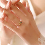 Rainbow Balance Tourmaline Ring