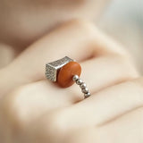 Persimmon Wish Silver Ring