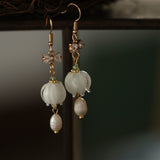 Summer Lily Ribbon Drop Earrings