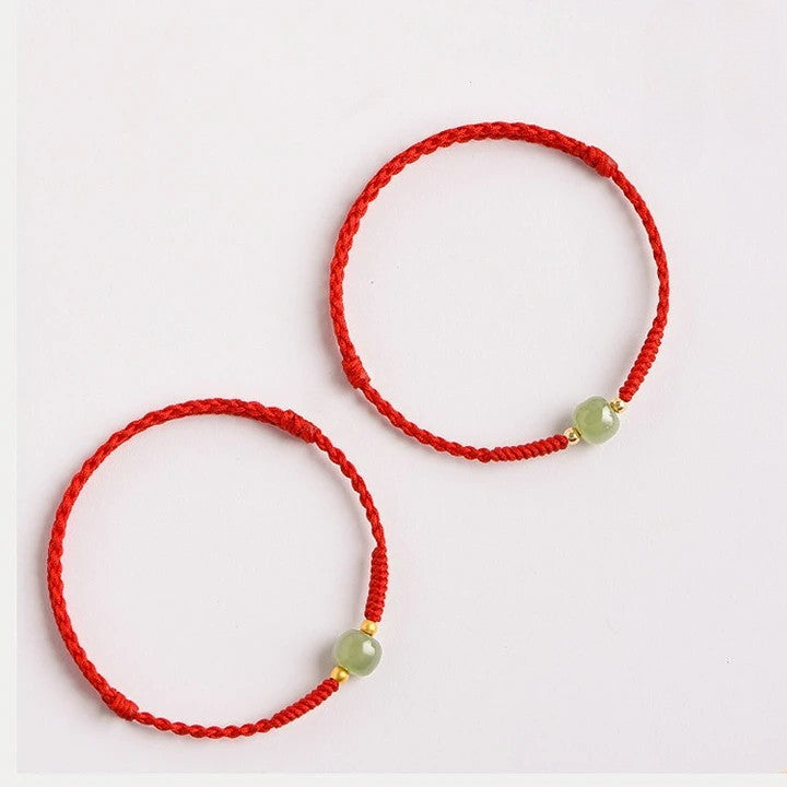 Jade Light Knotted Bracelet