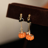 Harvest Pumpkin Dangle Earrings