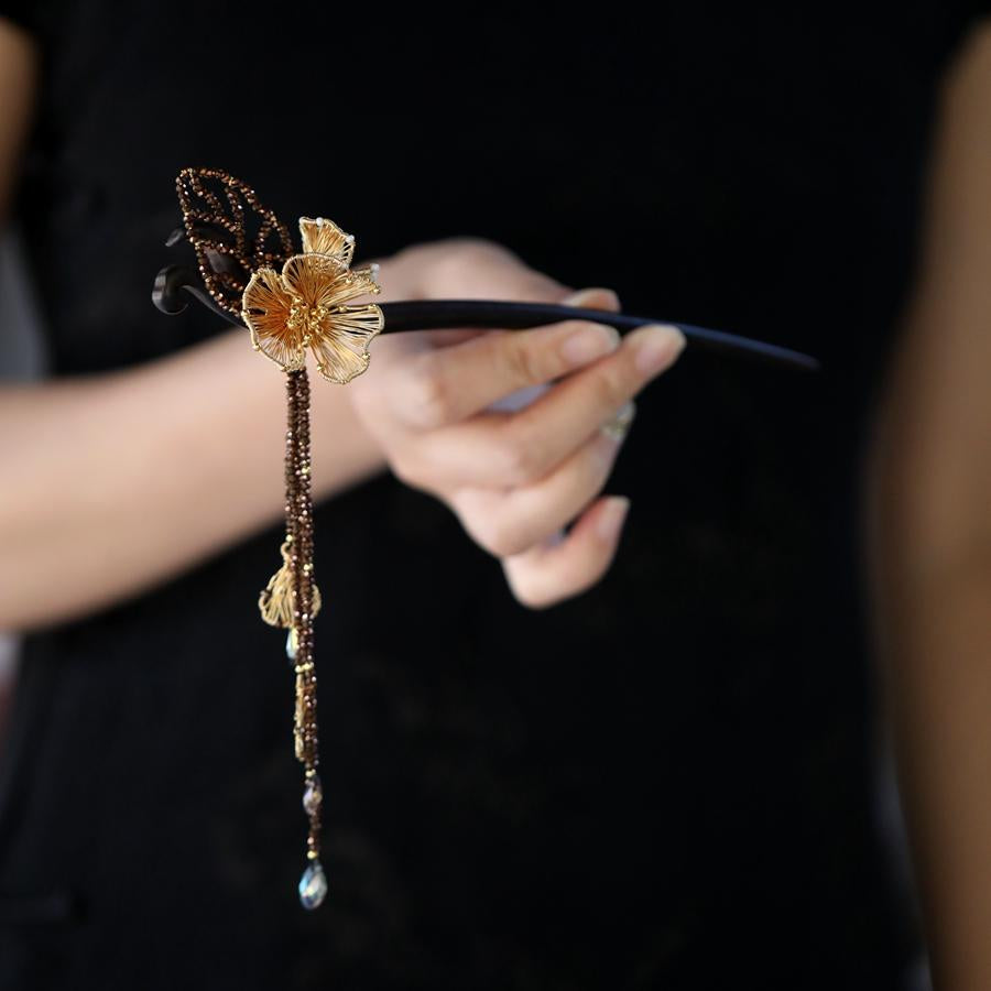 Golden Brown Precious Hair Stick