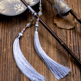 Chrysanthemum Brocade Silk Bamboo Fan