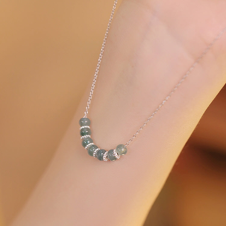 Serenity Jade Arc Necklace