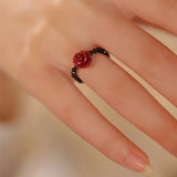 Energy Cinnabar Rose Ring