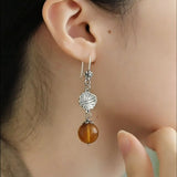 Retro Distressed Asymmetrical Earrings