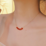 Vitality Red Agate Blessing Necklace