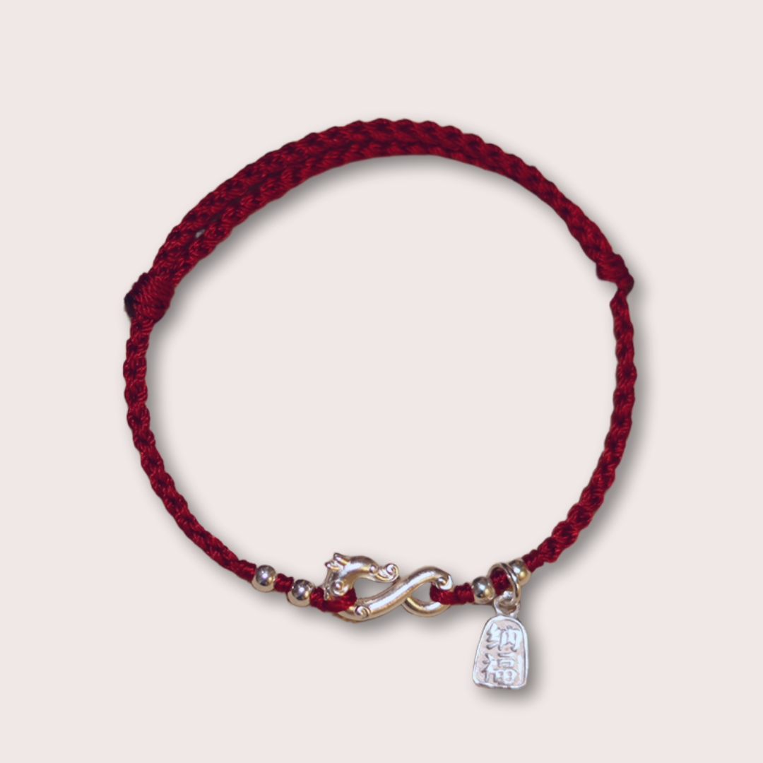 Lucky Dragon Silver Bracelet