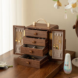 Walnut Ritual Mirror Jewelry Box