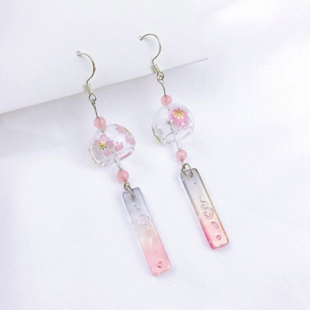 Furin Sakura Drop Earrings