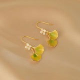 Golden Autumn Biloba Earrings
