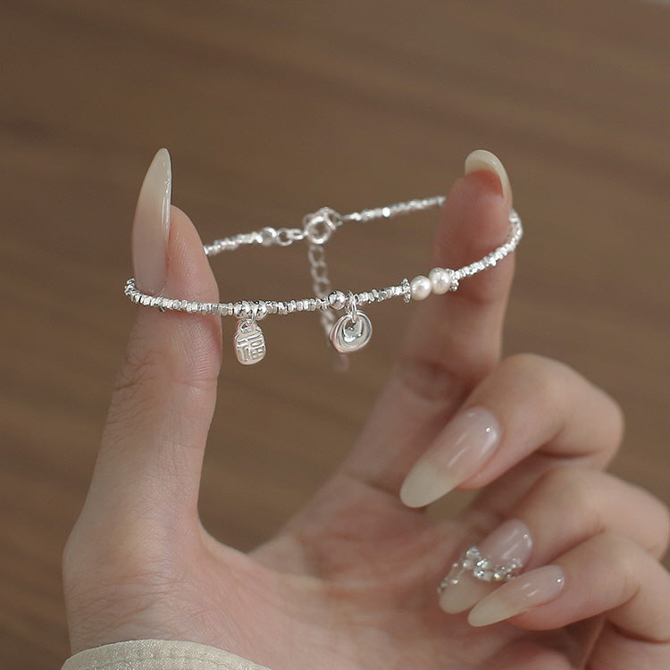 Blessed Pouch Silver Bracelet