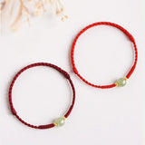 Jade Light Knotted Bracelet