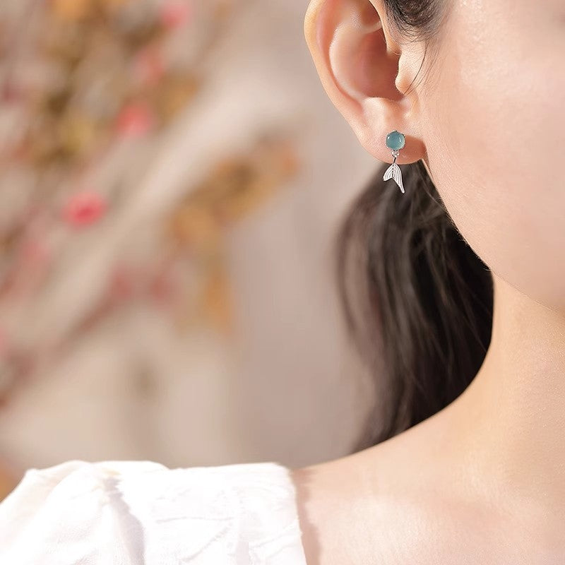 Serentiy Jade Tail Earrings